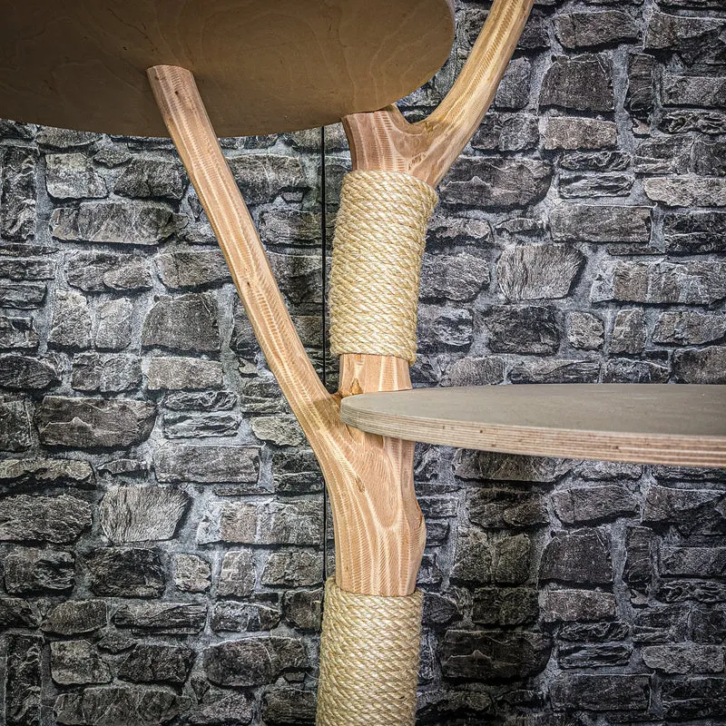 Naturkratzbaum 3281 Kratzbaum Natur Holz Design 172 cm hoch Katzenbaum