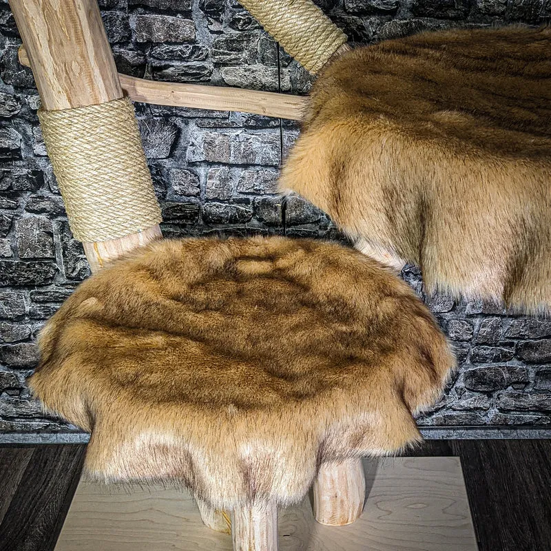 Naturkratzbaum 3280 Kratzbaum Natur Holz Design 124 cm hoch Katzenbaum