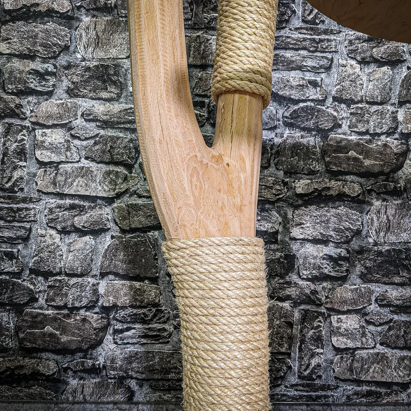Naturkratzbaum 3274 Kratzbaum Natur Holz Design 136 cm hoch Katzenbaum