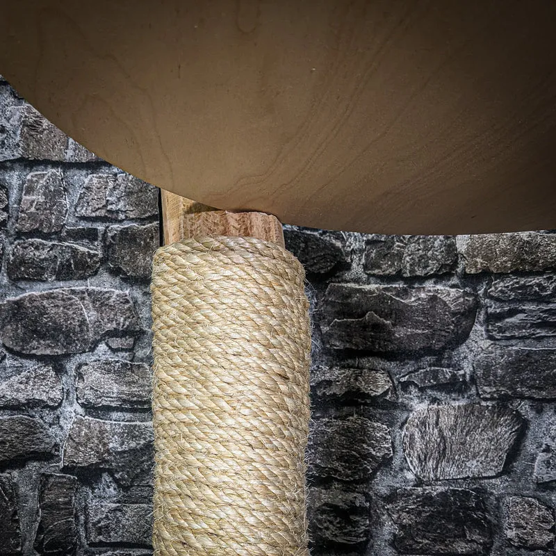 Naturkratzbaum 3267 Kratzbaum Natur Holz Design 144 cm hoch Katzenbaum