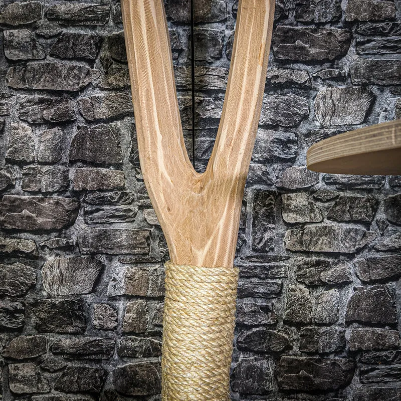 Naturkratzbaum 3265 Kratzbaum Natur Holz Design 175 cm hoch Katzenbaum