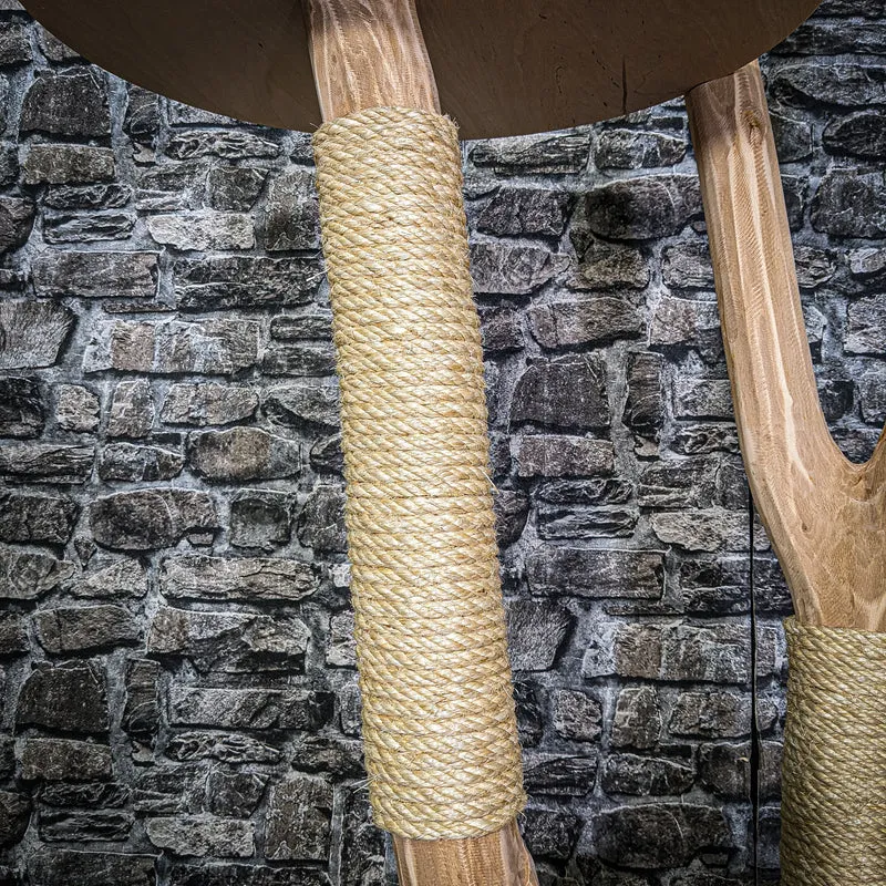 Naturkratzbaum 3265 Kratzbaum Natur Holz Design 175 cm hoch Katzenbaum