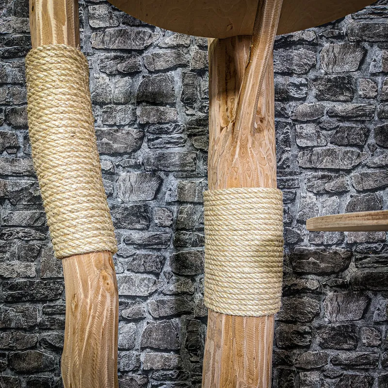 Naturkratzbaum 3262 Kratzbaum Natur Holz Design 174 cm hoch Katzenbaum