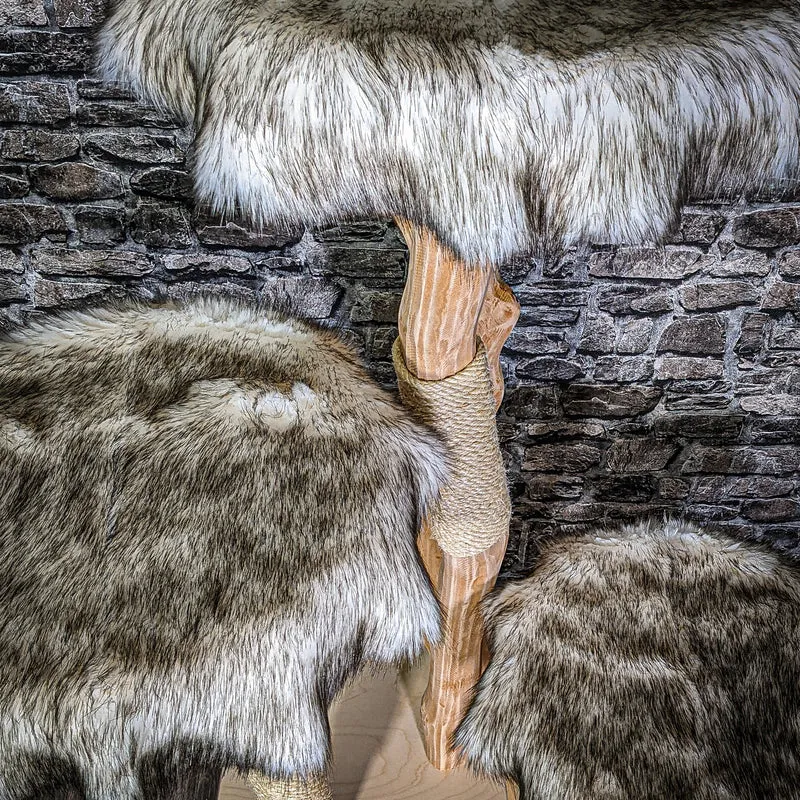 Naturkratzbaum 3261 Kratzbaum Natur Holz Design 175 cm hoch Katzenbaum