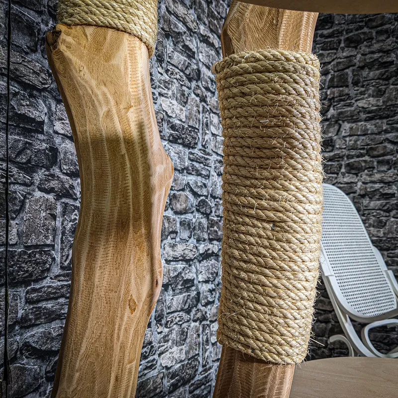 Naturkratzbaum 3261 Kratzbaum Natur Holz Design 175 cm hoch Katzenbaum