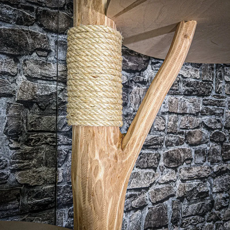 Naturkratzbaum 3258 Kratzbaum Natur Holz Design 215 cm hoch Katzenbaum