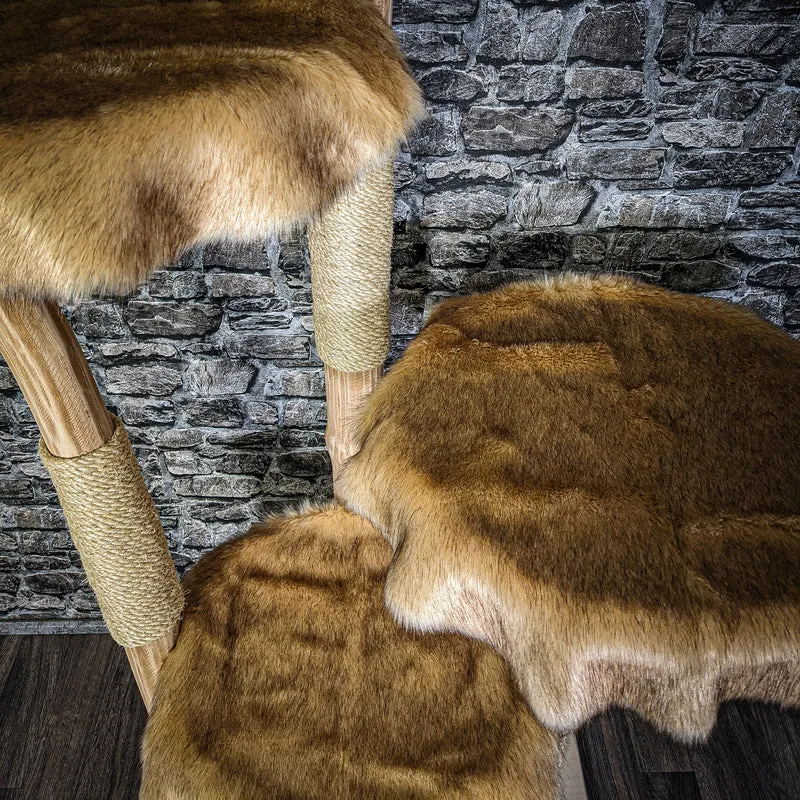 Naturkratzbaum 3258 Kratzbaum Natur Holz Design 215 cm hoch Katzenbaum