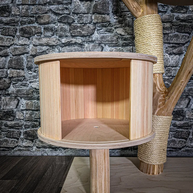 Naturkratzbaum 3255 Kratzbaum Natur Holz Design 176 cm hoch Katzenbaum