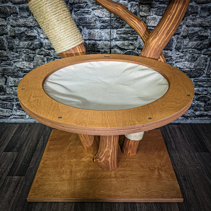Outdoor Naturkratzbaum 3245 Kratzbaum Natur Holz Design 175 cm hoch Katzenbaum