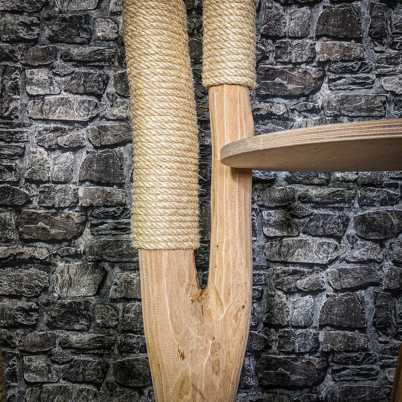 Naturkratzbaum 3241 Kratzbaum Natur Holz Design 194 cm hoch Katzenbaum