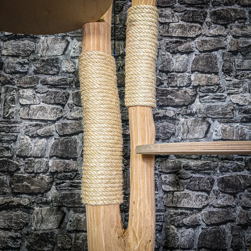 Naturkratzbaum 3241 Kratzbaum Natur Holz Design 194 cm hoch Katzenbaum