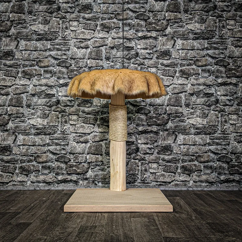 Katzenbett 3168 Natur Holz Design Kratzbaum 65 cm hoch Naturkratzbaum