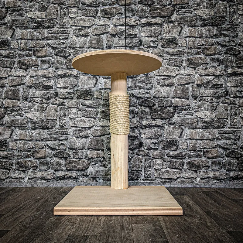 Katzenbett 3168 Natur Holz Design Kratzbaum 65 cm hoch Naturkratzbaum