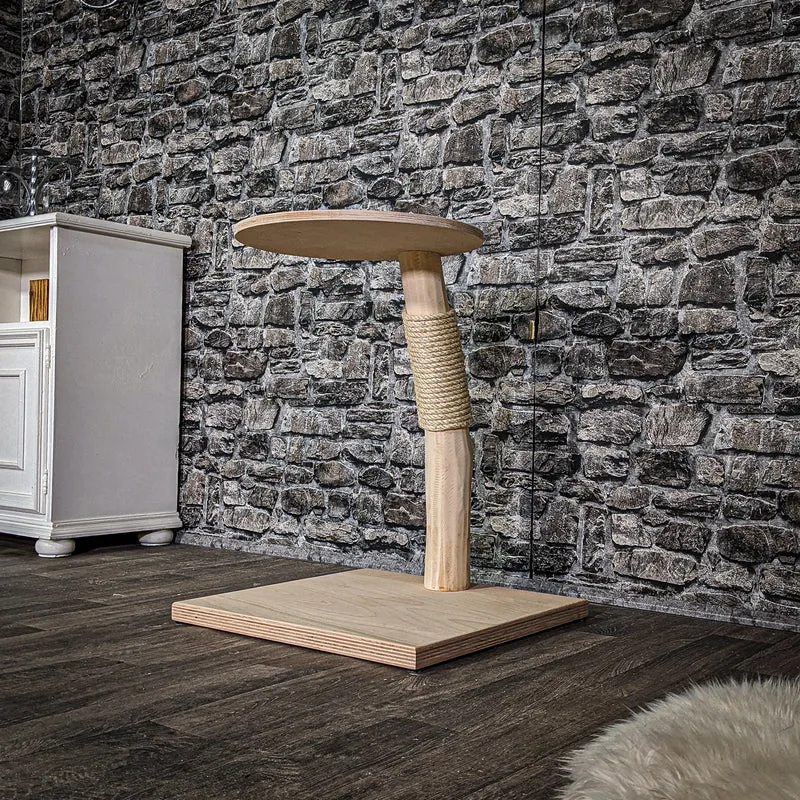 Katzenbett 3168 Natur Holz Design Kratzbaum 65 cm hoch Naturkratzbaum