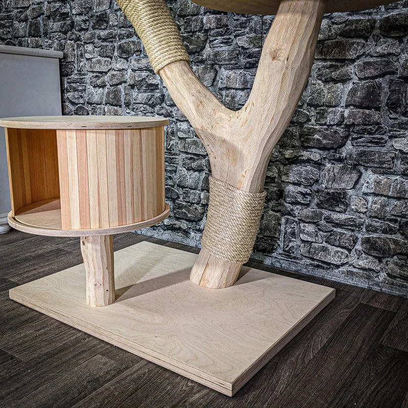 Naturkratzbaum 3158 Kratzbaum Natur Holz Design 110 cm hoch Katzenbaum