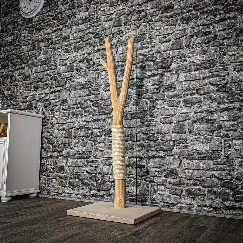 Kratzstamm 3147 Natur Holz Design Kratzbaum 121 cm hoch Naturkratzbaum