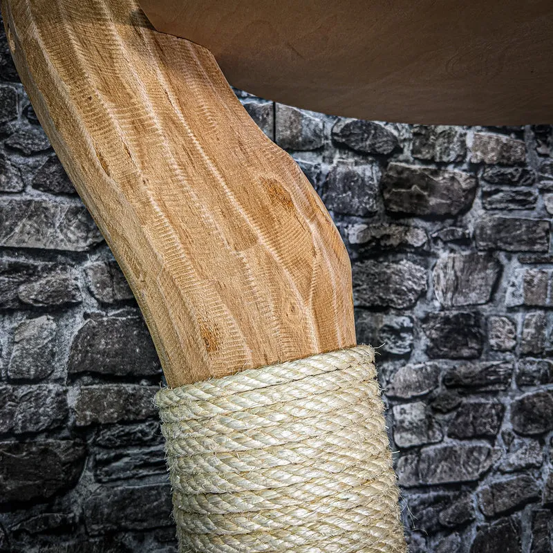 Naturkratzbaum 3144 Kratzbaum Natur Holz Design 143 cm hoch Katzenbaum
