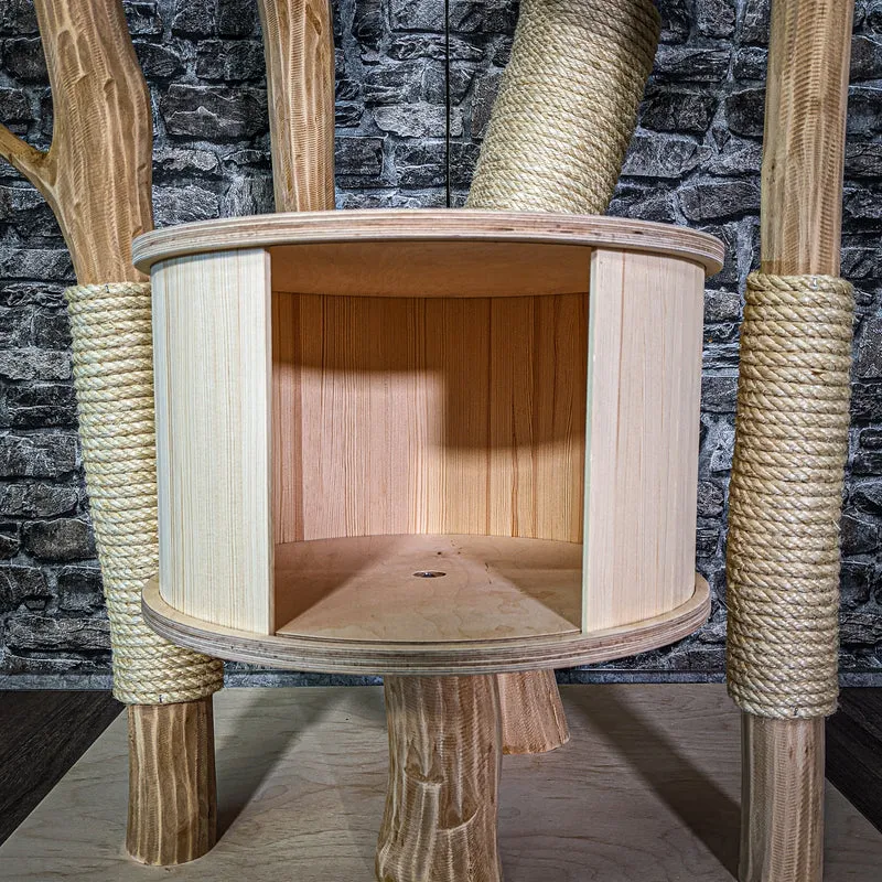 Naturkratzbaum 3138 Kratzbaum Natur Holz Design 190 cm hoch Katzenbaum