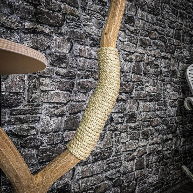 Naturkratzbaum 3137 Kratzbaum Natur Holz Design 115 cm hoch Katzenbaum