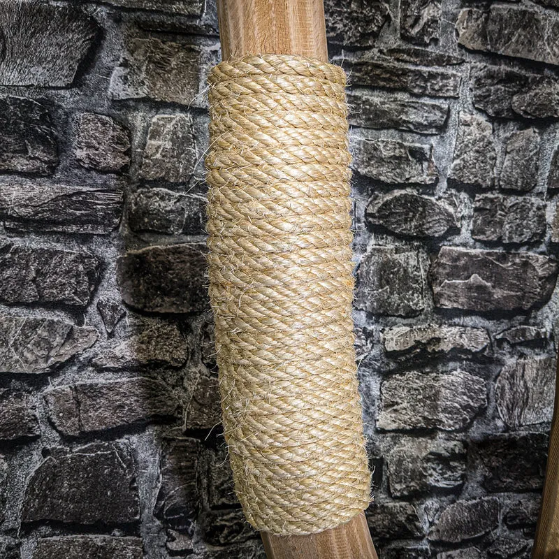 Naturkratzbaum 3237 Kratzbaum Natur Holz Design 214 cm hoch Katzenbaum