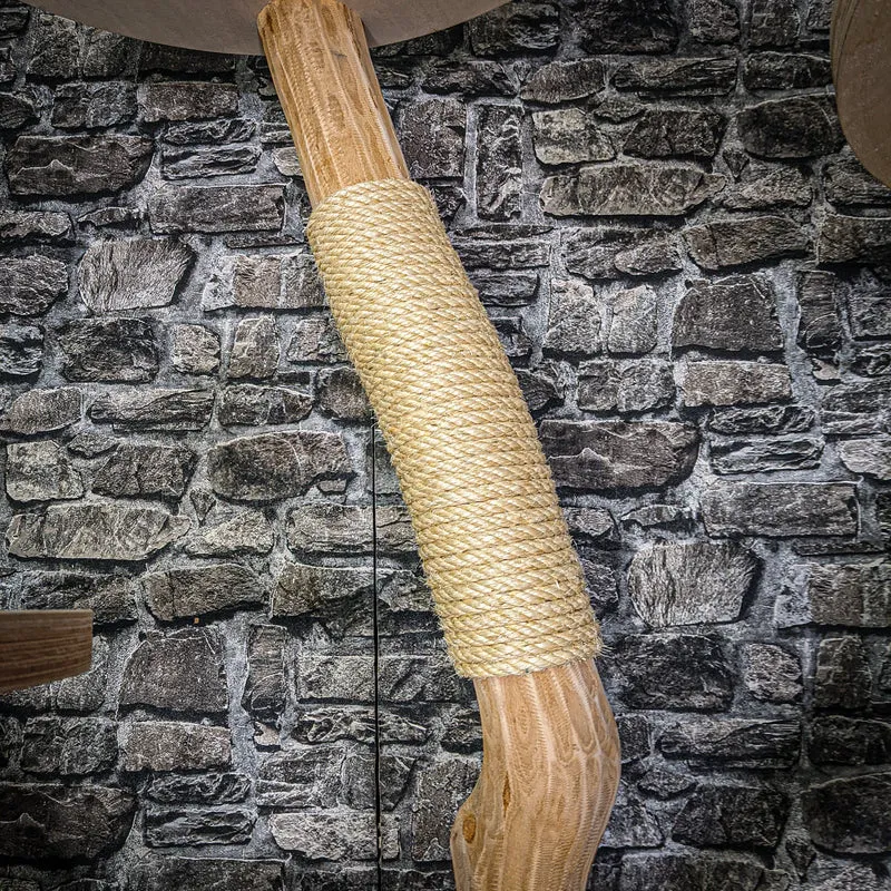 Naturkratzbaum 3236 Kratzbaum Natur Holz Design 211 cm hoch Katzenbaum