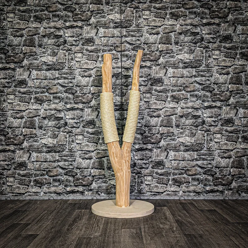 Naturkratzbaum 3234 Kratzbaum Natur Holz Design 103 cm hoch Katzenbaum