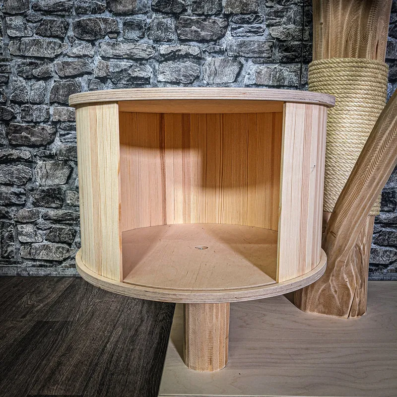 Naturkratzbaum 3233 Kratzbaum Natur Holz Design 194 cm hoch Katzenbaum