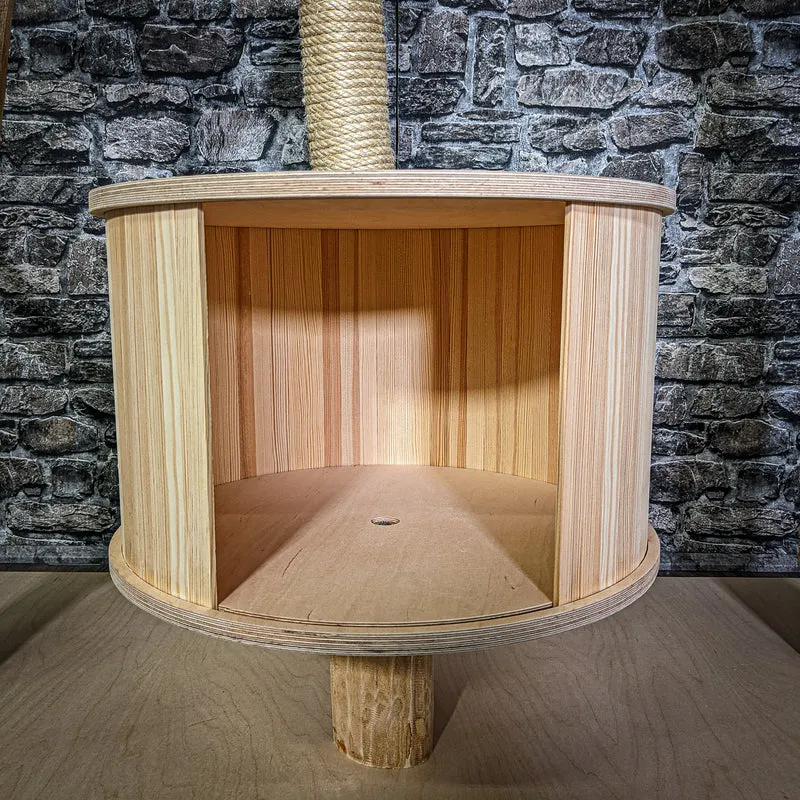 Naturkratzbaum 3230 Kratzbaum Natur Holz Design 190 cm hoch Katzenbaum