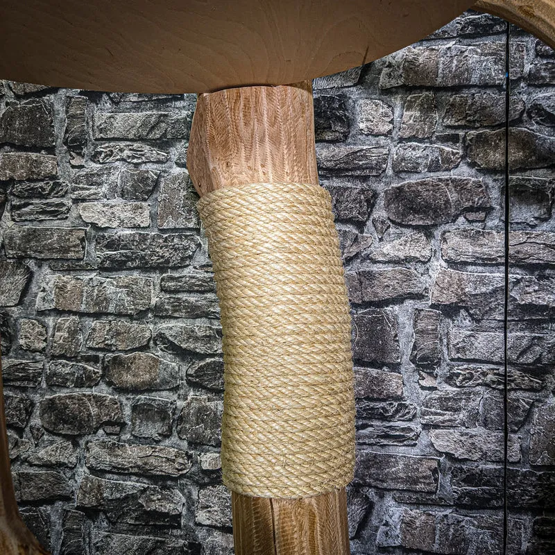 Naturkratzbaum 3228 Kratzbaum Natur Holz Design 179 cm hoch Katzenbaum