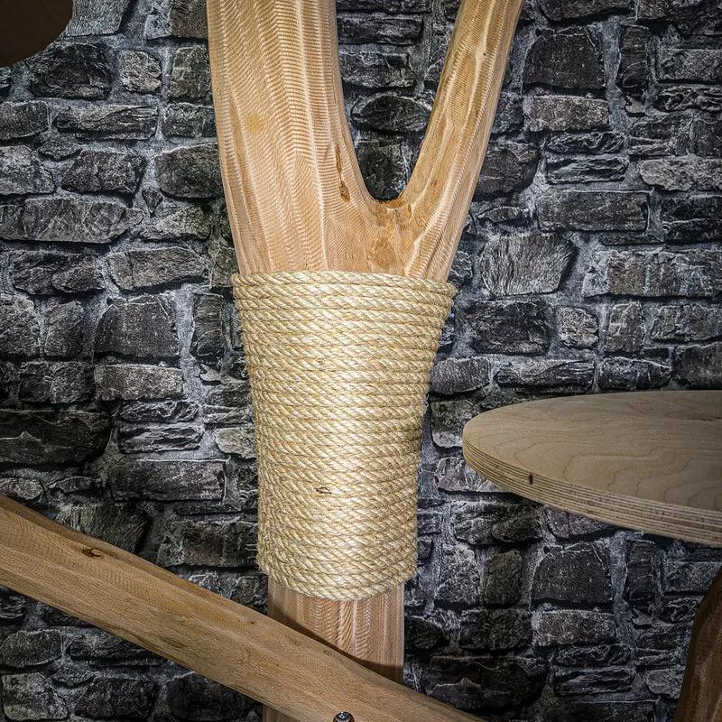 Naturkratzbaum 3227 Kratzbaum Natur Holz Design 206 cm hoch Katzenbaum