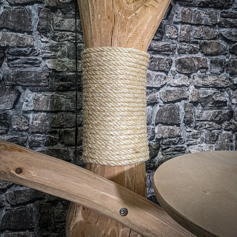 Naturkratzbaum 3226 Kratzbaum Natur Holz Design 192 cm hoch Katzenbaum
