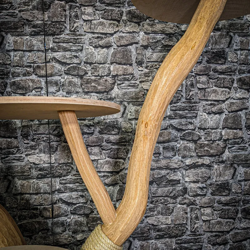 Naturkratzbaum 3222 Kratzbaum Natur Holz Design 201 cm hoch Katzenbaum