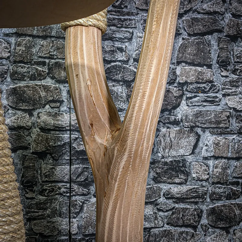 Naturkratzbaum 3219 Kratzbaum Natur Holz Design 145 cm hoch Katzenbaum