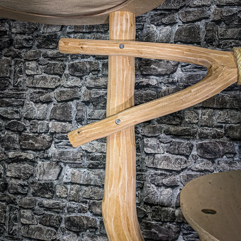 Naturkratzbaum 3218 Kratzbaum Natur Holz Design 220 cm hoch Katzenbaum
