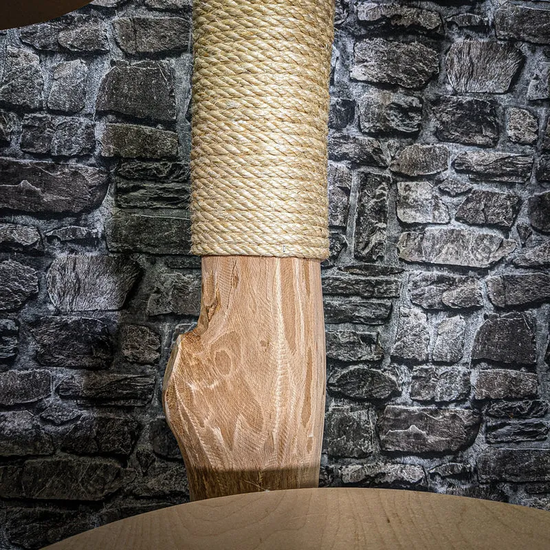 Naturkratzbaum 3217 Kratzbaum Natur Holz Design 195 cm hoch Katzenbaum