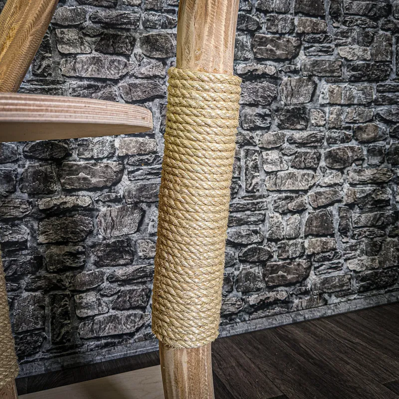 Naturkratzbaum 3210 Kratzbaum Natur Holz Design 175 cm hoch Katzenbaum