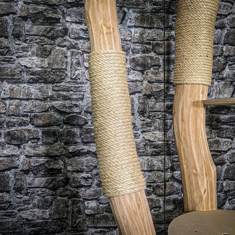 Naturkratzbaum 3209 Kratzbaum Natur Holz Design 175 cm hoch Katzenbaum