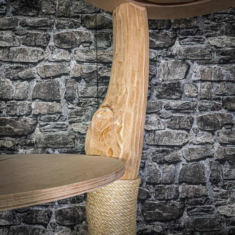 Naturkratzbaum 3209 Kratzbaum Natur Holz Design 175 cm hoch Katzenbaum