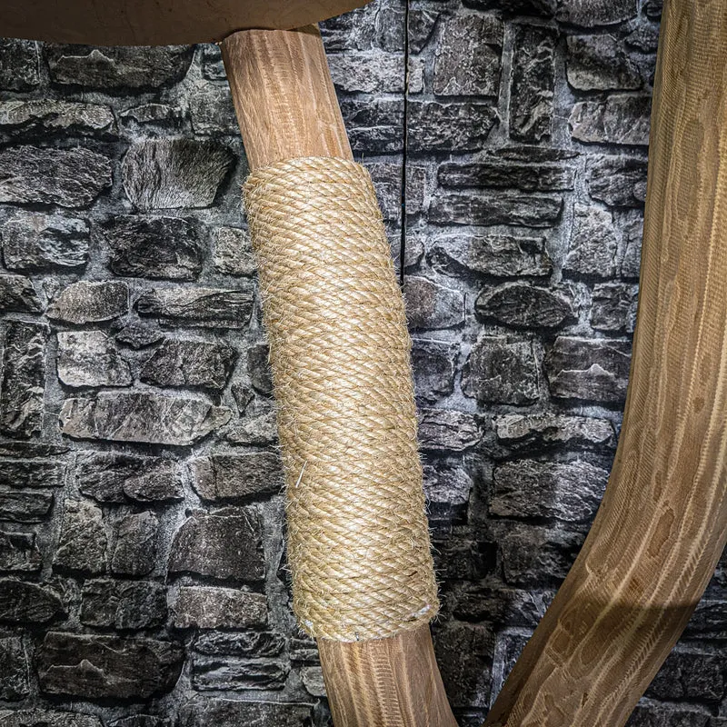 Naturkratzbaum 3208 Kratzbaum Natur Holz Design 201 cm hoch Katzenbaum