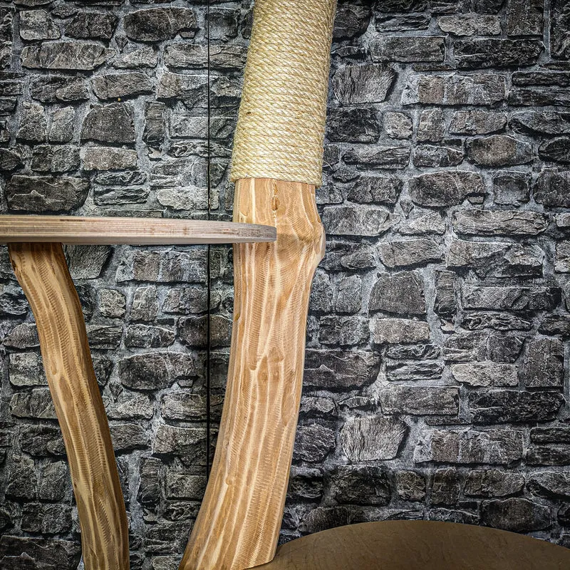 Naturkratzbaum 3204 Kratzbaum Natur Holz Design 176 cm hoch Katzenbaum