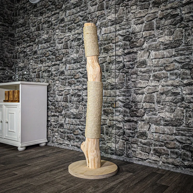 Kratzstamm 3200 Natur Holz Design Kratzbaum 120 cm hoch Naturkratzbaum