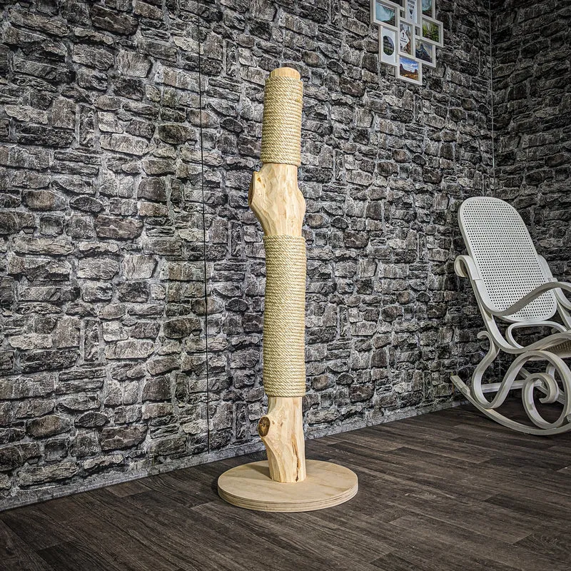 Kratzstamm 3200 Natur Holz Design Kratzbaum 120 cm hoch Naturkratzbaum