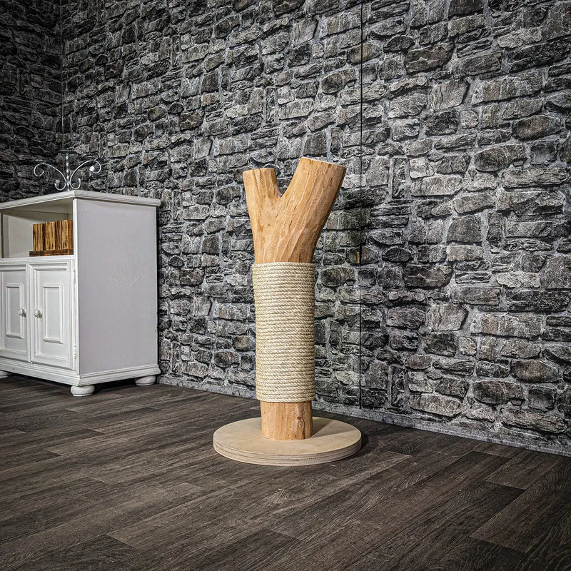 RESERVIERT Kratzstamm 3198 Natur Holz Design Kratzbaum 87 cm hoch Naturkratzbaum