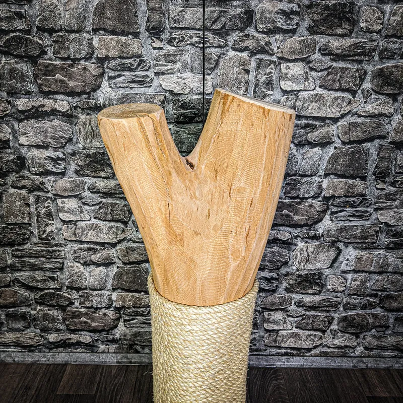 RESERVIERT Kratzstamm 3198 Natur Holz Design Kratzbaum 87 cm hoch Naturkratzbaum