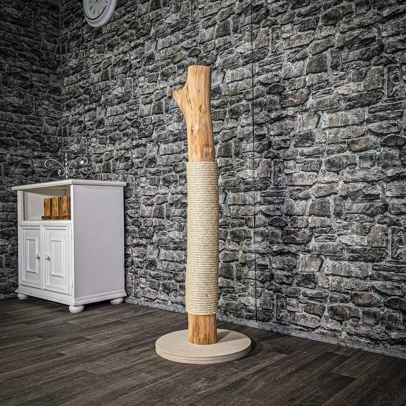 Kratzstamm 3196 Natur Holz Design Kratzbaum 121 cm hoch Naturkratzbaum