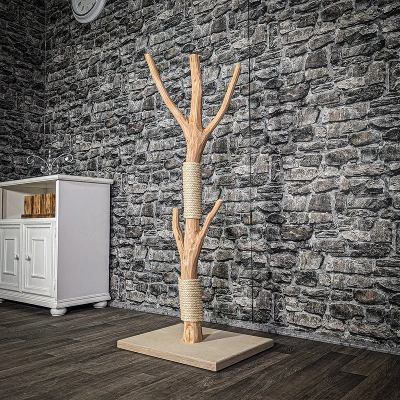 Kratzstamm 3190 Natur Holz Design Kratzbaum 121 cm hoch Naturkratzbaum