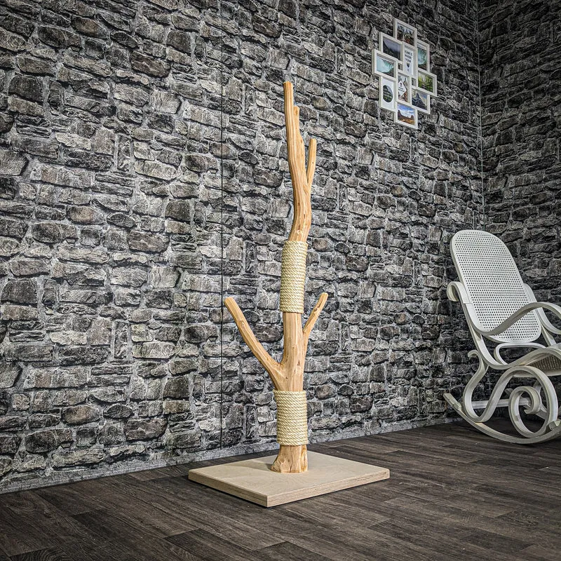 Kratzstamm 3190 Natur Holz Design Kratzbaum 121 cm hoch Naturkratzbaum