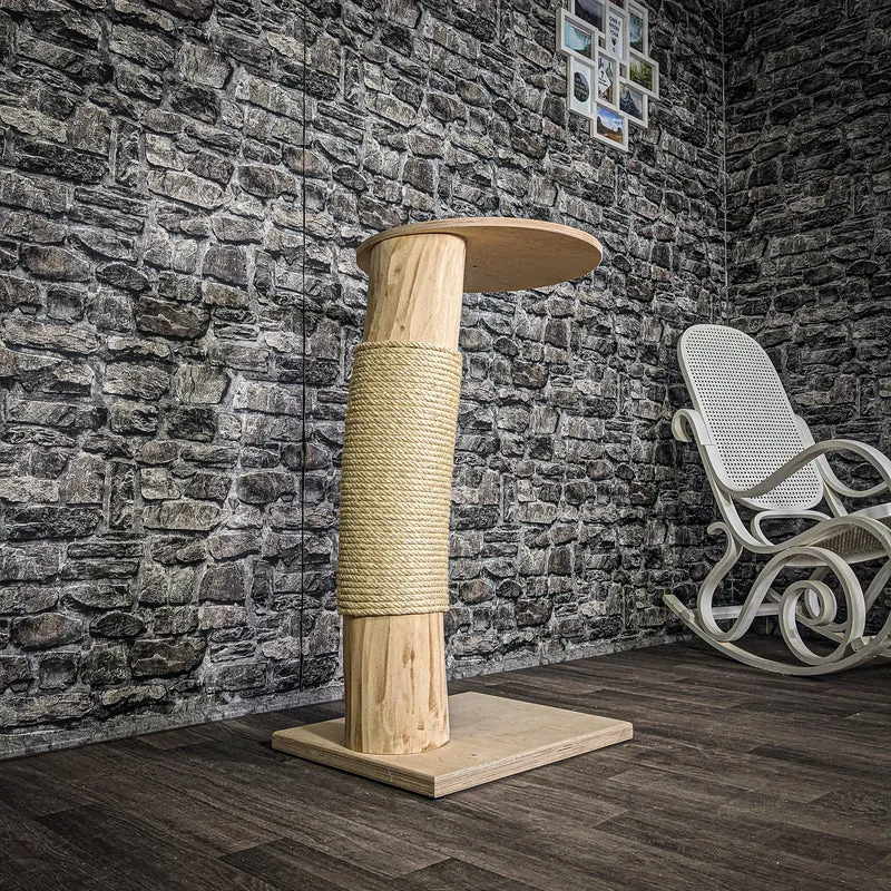 Naturkratzbaum 3189 Kratzbaum Natur Holz Design 89 cm hoch Katzenbaum