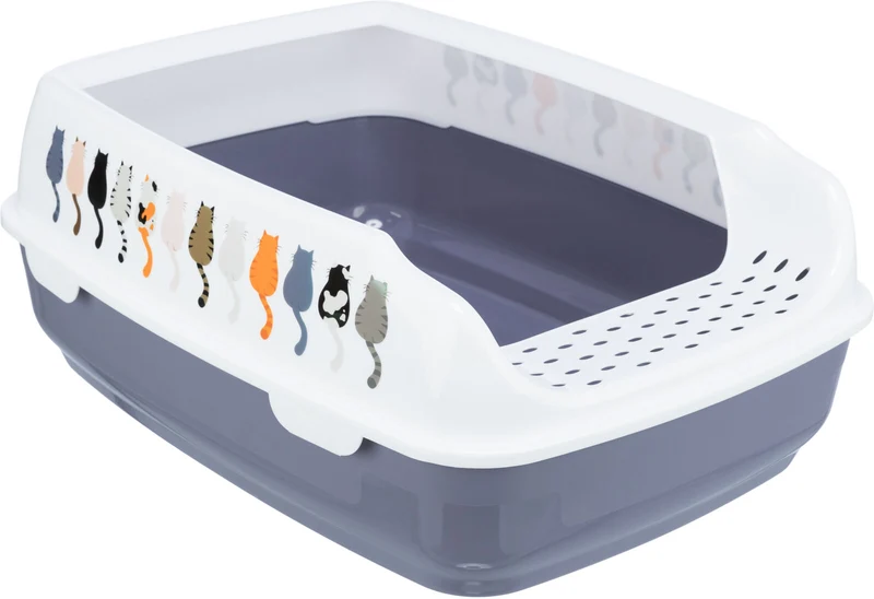 Katzentoilette Delio, mit Rand