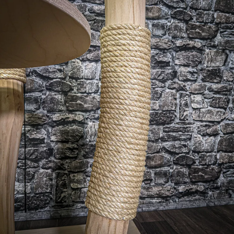 Naturkratzbaum 3185 Kratzbaum Natur Holz Design 174 cm hoch Katzenbaum